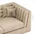TRUSSARDI RELIEF Sofa: Stylish Comfort for Your Home 3D model small image 4