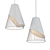 Sleek Conic Pendant Light 3D model small image 2