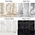 Marble Collection: Ocean Beige, Elegant Black, Calacatta White 3D model small image 2