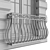 Classic Iron Balconies 3D model small image 13