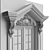 Elegant Iron Balconies 3D model small image 6