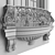 Elegant Iron Balconies 3D model small image 7