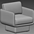 Elegant LILAS Chair: Futuristic Design. 3D model small image 4