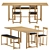 Seleri Chair: Sleek and Compact

Seleri Bench: Stylish and Space-Saving

Seleri Table: 3D model small image 1