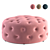 Blush Pink Velvet Hampton Pouffe 3D model small image 1