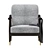 Kiara Mid Century Accent Chair 3D model small image 2