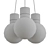 Modern Mina Pendant: Stylish Illumination 3D model small image 2