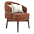 Cozy Billy Armchair: Realistic Model & Optimized for V-Ray 3D model small image 4