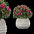 Colorful Blooming Bush Collection 3D model small image 2