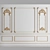 Elegant Wall Moulding Design 3D model small image 1