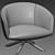 Luxurious Livre Swivel Armchair by Gallotti & Radice 3D model small image 5