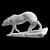 Majestic Wolf Sculpture 3D model small image 4