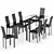 Cattelan Italia Elan Drive Dining Table & Lara Chairs Set 3D model small image 1