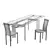 Cattelan Italia Elan Drive Dining Table & Lara Chairs Set 3D model small image 5