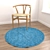 Title: Round Rugs Set with Various Textures 3D model small image 2