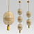 Gold Platte Designer Lamp 3D model small image 2