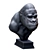  Playful Primate Sculpture | Handcrafted Monkey Statue 3D model small image 5