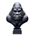  Playful Primate Sculpture | Handcrafted Monkey Statue 3D model small image 6