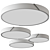 Modern Acrylic Flush Mount Ceiling Light 3D model small image 2