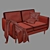 SMEDSTORP 2-Seater Sofa | 165x94x88 cm 3D model small image 12