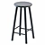 Minimalist Metal Barstool 3D model small image 1