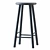 Minimalist Metal Barstool 3D model small image 3