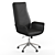 Modern High Back Leather Office Chair 3D model small image 1