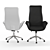 Modern High Back Leather Office Chair 3D model small image 4