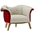 Harlequin Elegance Armchair 3D model small image 1