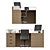 Modern Office Furniture Set 3D model small image 3