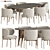 Modern 3D Dining Set 121 3D model small image 1