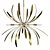 Elegant Dahlia Chandelier 3D model small image 1