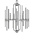 Elegant Pillar Chandelier 3D model small image 2