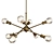 Armstrong Brass Chandelier: Elegant Illumination for Your Space 3D model small image 1