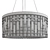 Zahara 8 Chrome Pendant - Elegant Lighting Solution 3D model small image 2