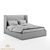 OM Marseille: Sleek and Stylish Bed! 3D model small image 3