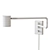 Versatile White Wall Lamp with Swivel Stand 3D model small image 2