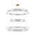 Luxury Gold Chrome Crystal Pendant Light 3D model small image 1