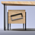 Oak Angle - Worktable with Cabinet 3D model small image 1