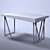 Oak Angle - Worktable with Cabinet 3D model small image 7