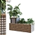 Greenery Box: 5-in-1 Plant Set 3D model small image 1