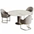 Elegant Isabel Dining Set 3D model small image 1