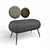 Frenchy Chic Velvet Banquette 3D model small image 2