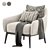 Designer Comfort: 1743 Armchair by Tecni Nova 3D model small image 1