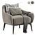 Designer Comfort: 1743 Armchair by Tecni Nova 3D model small image 2