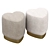 Heart Shape Stool: Plush and Petite 3D model small image 4