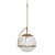 Sleek Glass Globe Ceiling Light 3D model small image 6