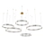 Gold Crystal Pendant Light Set 3D model small image 1