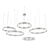 Gold Crystal Pendant Light Set 3D model small image 2