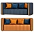 Modern Rivers Sofa in 2013 Design 3D model small image 2